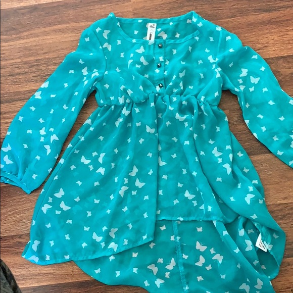 (4) CHEROKEE SPRING CHIFFON TOPS 6/7 & 7/8 - Picture 3 of 7